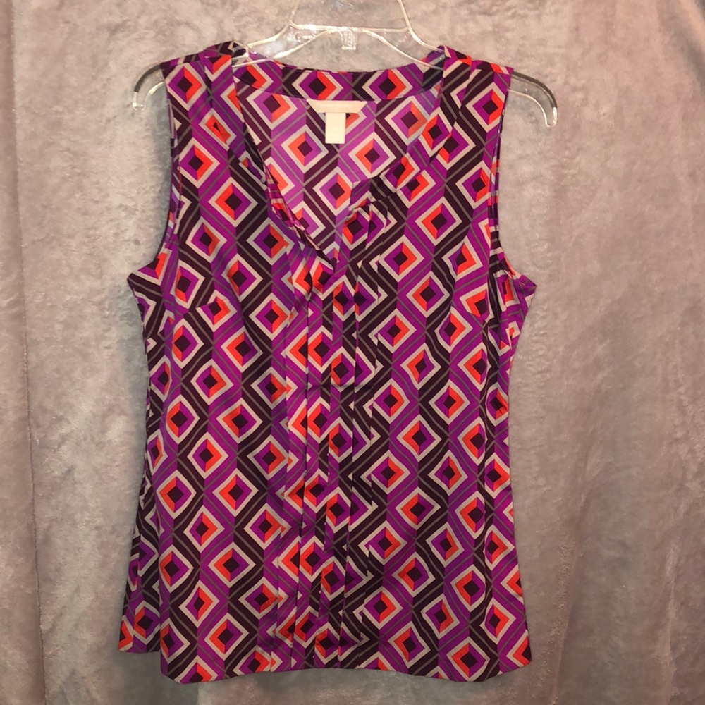 Banana republic geometric blousy tank
